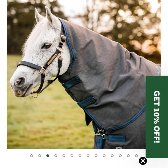NWT 72” Hexstop Plus Horseware Ireland Rhino turnout, blanket waterproof 250g - Picture 4 of 11